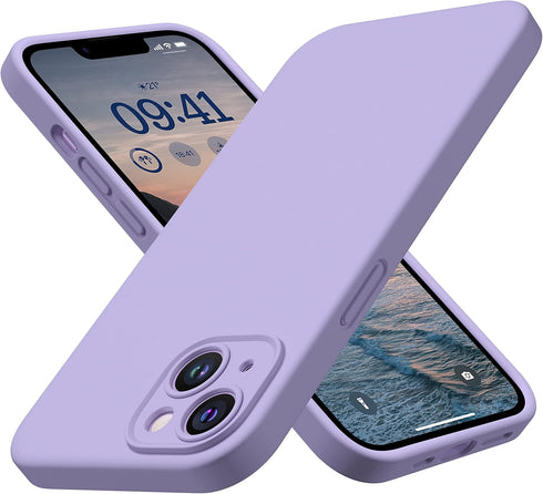 CellEver Heavy-Duty Silicone Case for iPhone 14, Military Drop Protection, Camera Shield, Scratch-Free Interior - Light
