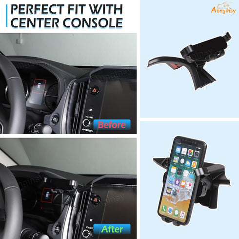 Car Phone Mount Compatible with Subaru Crosstrek/WRX 2022-2024, Center Console Air Outlet Vent Cell Phone Holder