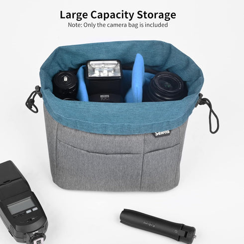 Selens Shockproof Camera Bag for Backpack, Water Resistant Organizer Inner Bag for SLR DSLR Mirrorless Cameras, Lenses,