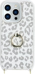 iPhone 15 Pro Max Case with Card Holder for Women, Phone Case with Strap, Crossbody Lanyard, Ring Stand, Cute Wallet