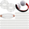 Hoteam 500 Pcs Disposable Headphone Covers, Non-Woven Sanitary Headphone Hygiene Covers for Over-Ear