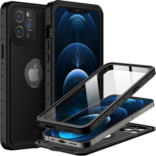 BEASTEK Waterproof Case for iPhone 12 Pro, NRE Series Shockproof Dustproof Underwater IP68 with Screen Protector