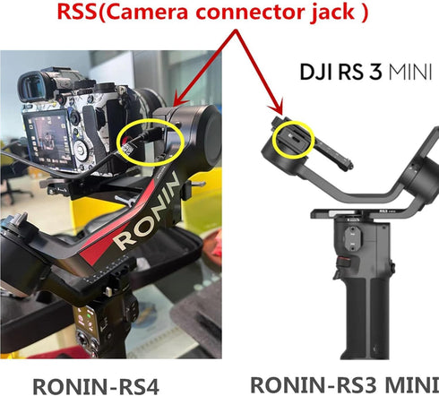 Generic GH5S, GH5, G9, 2.5mm RSS-P Camera Shutter Release Cable for Panasonic Compatible with DJI Ronin Stabilizer