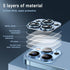 Korecase 2 Pack Metal Tempered Glass Camera Lens Protector for iPhone 13 Pro Max/Pro - Black, Strong Stickiness.