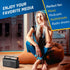 KLIM Cassette Portable Player & Tape Recorder Boombox with AM/FM Radio, USB, Bluetooth, Speaker, and Earphone Jack