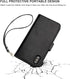 Bocasal Wallet Case for iPhone Xs Max with Card Holder, PU Leather, Magnetic Detachable Kickstand, Shockproof, Wrist