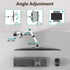 WALI Monitor Arm Mount for Desk, Single Computer Desk Mount, Up to 32 Inch, 22 lbs, White (M001-W)