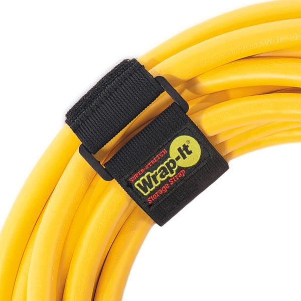 Super-Stretch Wrap-It Storage Straps 12 Pack, Elastic Cinch Straps for Cord, Hose, Rope, Cable Organization