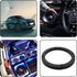 2PCS Black Plastic Speaker Spacer Adaptor Ring Mounting Bracket for 6.5 inches Dia Speakers