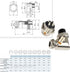 Lsgoodcare 5Pcs 90 Degree Elbow Aviation Plug Socket Female + 5Pcs 16MM Aviation Socket 4 din Male Plug