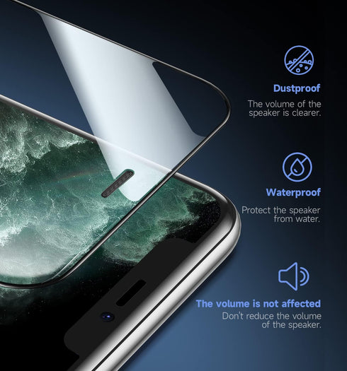 MAGIC JOHN Tempered Glass Screen Protector for iPhone 11 Pro Max/XSMAX 6.5" - 2 Pack, Bubble Free, HD Clear, Easy