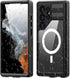 Samsung Galaxy S24 Ultra Waterproof Magnetic Case with Built-in Screen Protector, TPU Anti-Scratched Clear Case for Men