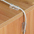 Generic Clear Adhesive Wire Holder Organizer - Cord, Single Unit Routing Guide for Desktop Surfaces, Discreet Synthetic