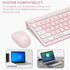Wireless Keyboard and Mouse Combo, Reccazr 2.4G Full-Sized Keyboard and Mouse Cordless for Windows/Mac