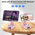 buwy 8 Cell Phone Stand with Wireless Bluetooth Speaker and RGB Ambient Light, Anti-Slip Base HD Surround Sound