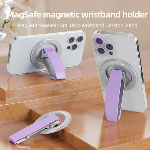 RESPECTED BRO 17/16/15/14/13/12, RESPECTED-BRO-Magnetic-Phone-Grip-Stand, Magnetic Phone Ring Holder Kickstand