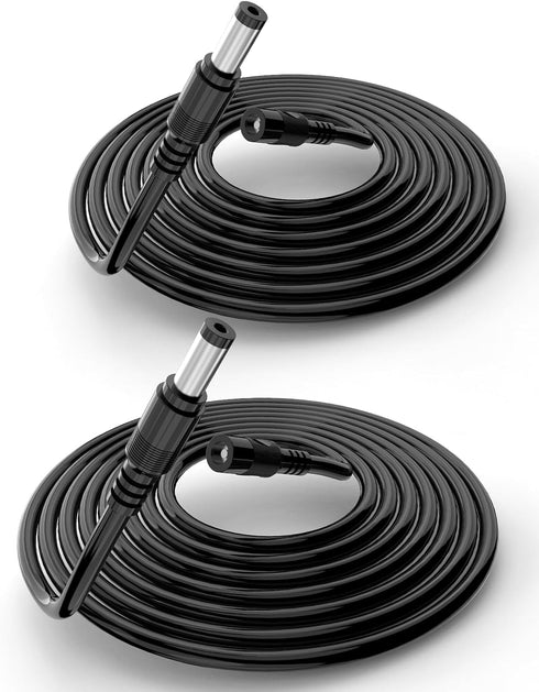 Tonton 2 Pack 3.3FT 1M DC Power Extension Cable 5.5 mm x