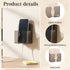 Eldraqth 2 Pcs Wall Mount Phone Holder, Phone Stand with Self Adhesive, Clear Smartphone Stands with Charging Hole