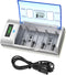 EBL Universal Smart Battery Charger with Discharge Function Multi-Bay Rapid Charger for C