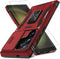 DEERLAMN Galaxy S24 Ultra Case - Red, Military Grade Shockproof, Slide Camera Cover, Screen Protector & Rotated Ring