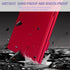LAVILI SD Card Holder Case, Aluminum Alloy Hard Shell, Double-Layer for 6SD & 12 TF Cards, Red Color