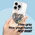 On The Grip OnTheGrip Cute Natural Seashell Design Heart Shape Collapsible Mobile Phone Grip Stand Holder