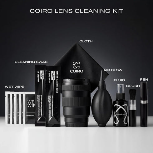 C Coiro 7 1 5 Camera Lens Cleaning Kit in Lens Pen, Air Blower, Sensor Cleaning Swabs, Lens Cleaner Spray, Wet Wipes