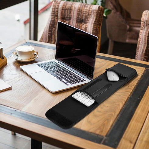 Keyboard Sleeve Travel Case for Wireless Slim Keyboards (up to 17.7 Inches), Neoprene Protective Case with Mouse Pocket