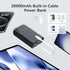 imuto Graffiti Style Portable Charger with Built-in Lightning Cable, 22.5W Fast Charging 20000mAh Power Bank, Travel