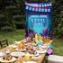 Video Game Happy Birthday Party Door Banner, Level Up Background for Boys Gamer Room Themed Birthday Decoration, 70.8 x
