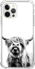 Scottish Highland Cattle Phone Case for iPhone 14 Pro Max, Trendy Cool TPU Bumper Cover, Hippie Wild Cow Animal