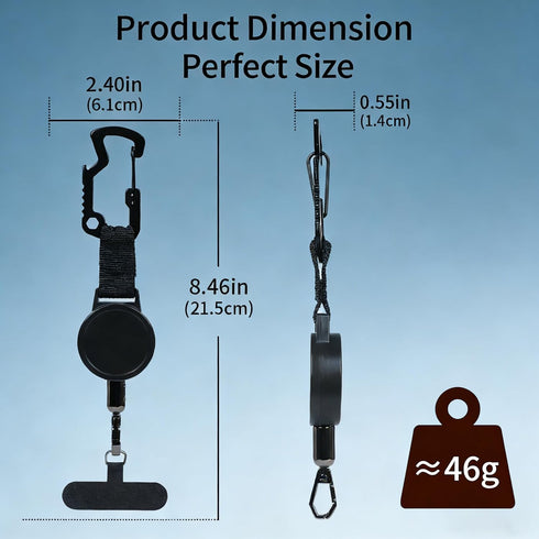 Angjiny 360 Anti-theft Phone Tether - Universal Phone Lanyard Retractable Steel Line Cellphone Strap,Phone Leash