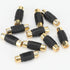 RCA Female to Female Coupler 3 Pack Audio Video RCA Adapter Connector for Amplifier, Speaker, TV - Gold Plated