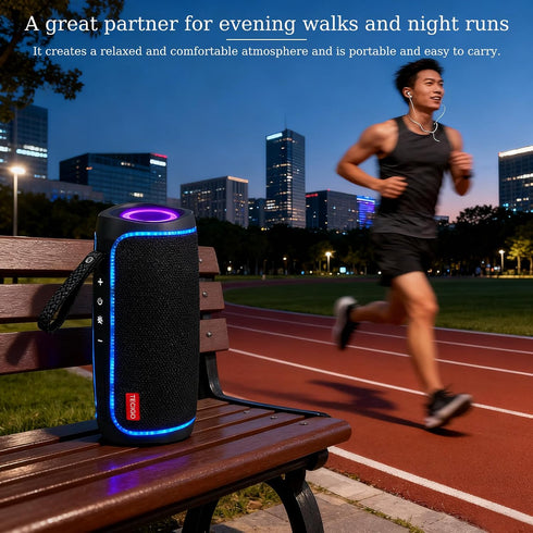 TECIGO 5.3 Portable Bluetooth Speakers Long-Lasting Wireless Bluetooth Speaker with Bluetooth Technology All-Around