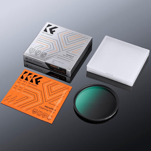 K&F Concept 58mm Black Diffusion 1/8 Filter, Mist Dreamy Cinematic Effect Filter for Video/Vlog/Portrait Photography