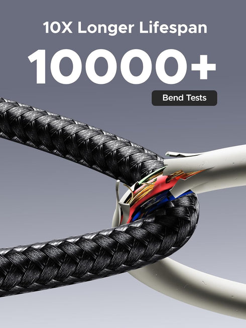 240W 100W 10FT UGREEN USB-C to USB-C Fast Charging Cable with Digital Display for Real-Time Power Monitoring, PD