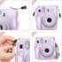Fintie Protective Clear Case for Fujifilm Instax Mini 12 Instant Camera - Hard Shell Cover with Upgraded Film Pocket &