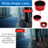 KINGMAS 3 in 1 Universal Fish Eye & Macro Clip Camera Lens Kit for iPad, iPhone 7 6 5, Samsung, BlackBerry, HTC and