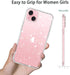 JJGoo Glitter Case Compatible with iPhone 15, Clear Transparent Soft TPU Sparkle Anti-Scratch Shockproof Protective