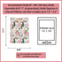 Zosiana Designs (6''), (6.8'') (7''), Embroidered Floral E-Reader Sleeve - Compatible with Kindle Paperwhite/Basic