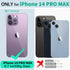 Beeasy iPhone 14 Pro Max Case (6.7") Waterproof, Compatible with MagSafe, 360 Degree Protective Outdoor Case, Black