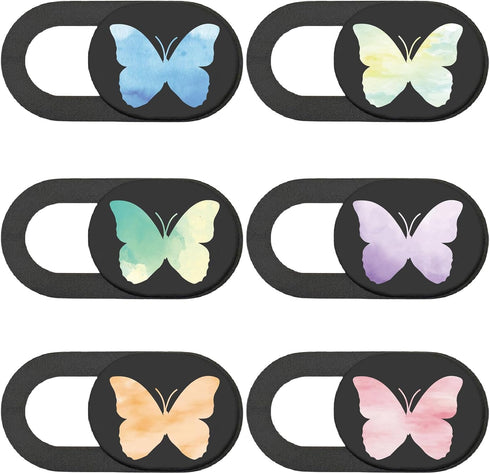 6Pcs Laptop Camera Cover Slide Butterfly 0.04 Inch Ultra Thin Webcam Privacy
