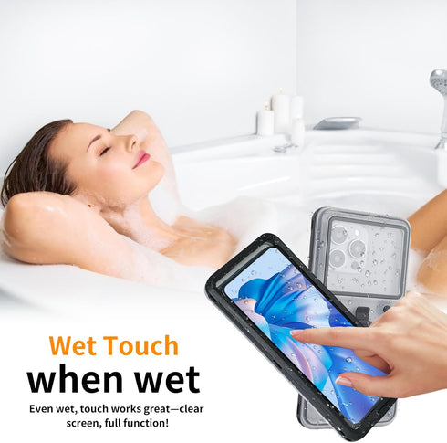 Waternaut Waterproof Case for iPhone, Ideal for Bath and Snorkeling, IPX68 to 33ft, Compatible with