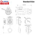 CNLINKO 10A 500V Quick Electrical AC DC Power Connector, Waterproof M16 3PIN Socket Plug for LED Light