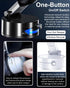 JingJinYY 2025 Vacuum Suction Magnetic Phone Holder, Upgraded Foldable and Retractable Magnetic Mount, A Movable Vacuum