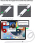 2 Pack Pencil Adapter for Apple Pencil 1st Gen, USB C to Lightning Adapter for iPad 10th Generation