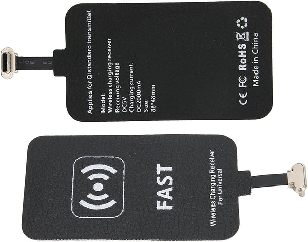 10W Fast Wireless Charging Receiver, Type C Wireless Charger Receiver Chip for Mobile Phones, 5V/2A