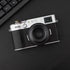 Haoge LH-X51B 2in1 All Metal Ultra-Thin Lens Hood with Adapter Ring Set for Fuji X100VI Fujifilm FinePix X100V Camera Accessories Black