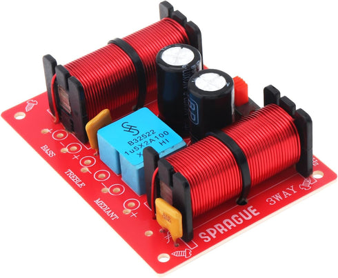 3 Way Speaker Crossover, 150W 3 Way Unit HiFi Home Speakers Audio Frequency Divider Filters