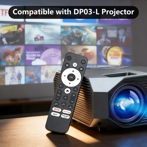 Molgoc DP03 Replacement Remote Contral for Portable Projector,Compatible with YOWHICK Portable Projector.